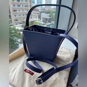 STAUD Box Bag in Blue